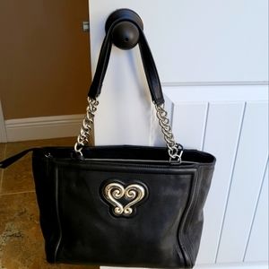 Brighton Black Soft Pebbled Leather Purse